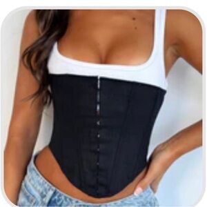 White Fox Corset Top
